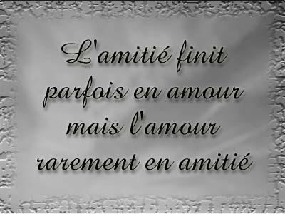 L'amiti&eacute; et l'amour